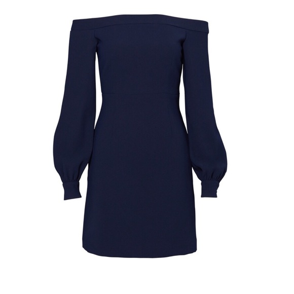 Jill Jill Stuart Navy off the shoulder dress - Picture 1 of 8